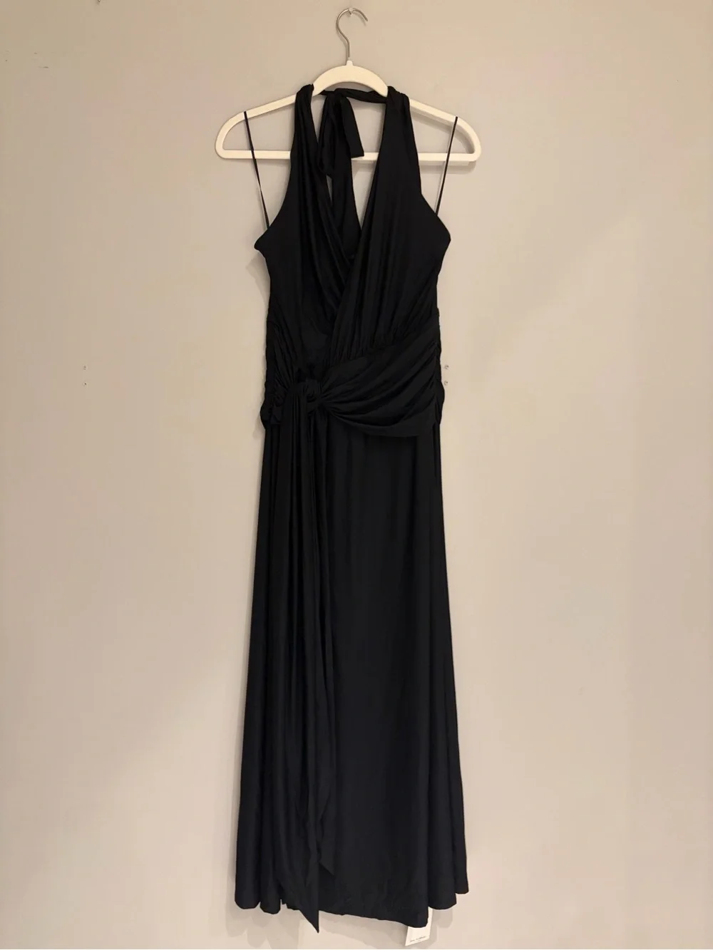 Abercrombie and Fitch Black Halter Wrap Maxi Dress - NWT Size Medium